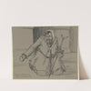 Beggar in front of the church by Reinhard Pfaehler von Othegraven