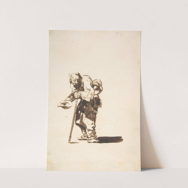Beggar with a staff in his left hand (ca. 1812–20) by Francisco de Goya