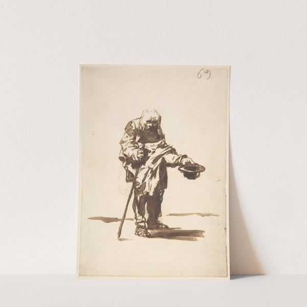 Beggar with a staff in his right hand (ca. 1812–20) by Francisco de Goya
