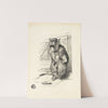Begging Monkey by Auguste Andre Lançon