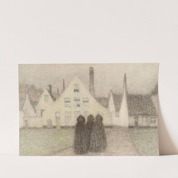 Béguinage avec vieilles femmes (1899) by Henri Le Sidaner