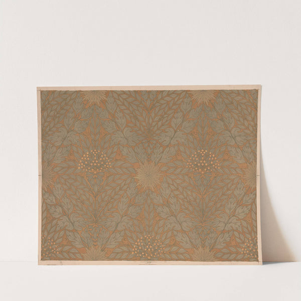 Behangpapier met takken met besjes en vlinder by Theo Nieuwenhuis