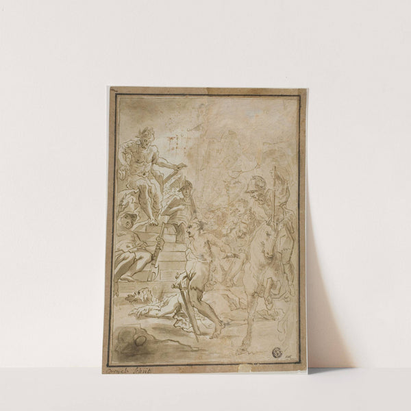 Beheading of Male Saint in Presence of Roman Ruler by Cornelis Schut