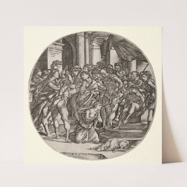 Beheading of Saint Catherine (1517) by Domenico Campagnola