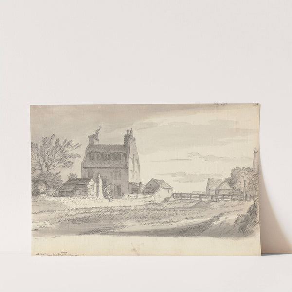 Behind Middlesex Hospital by Samuel Hieronymus Grimm