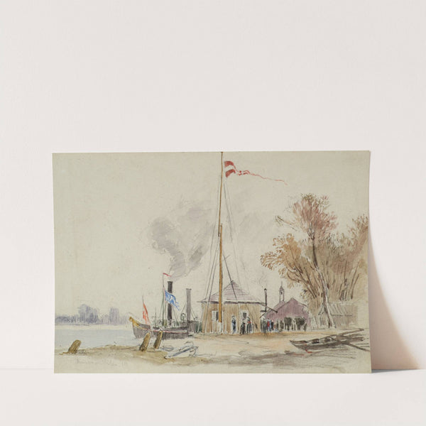 Bei den Kaisermühlen in Wien by Joseph Werner