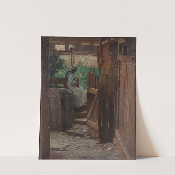 Bei der Hausarbeit by Rudolf Alfred Höger