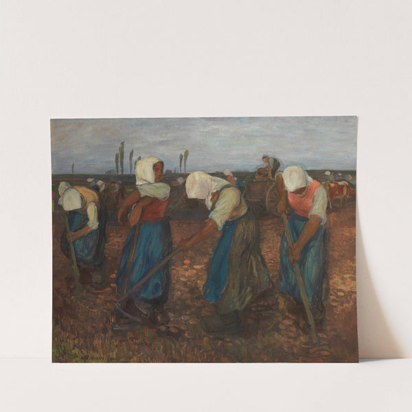 Bei der Kartoffelernte (1900-1909) by Albert Haueisen