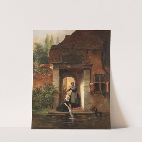 Bei der Wäsche by Johannes Stroebel