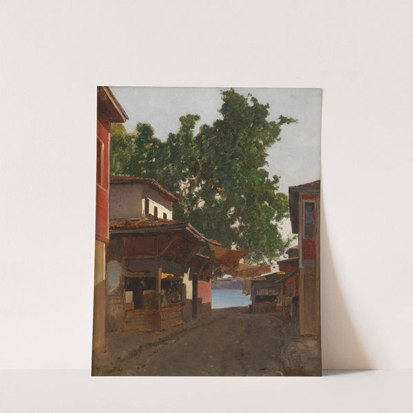 Beicos – via tra Beicos e il Bosforo, Instanbul (1869) by Alberto Pasini