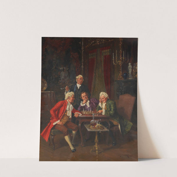 Beim Schachspiel by Albert Julius Franke