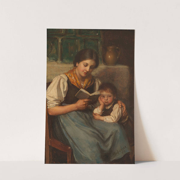 Beim Vorlesen (1900) by Franz von Defregger