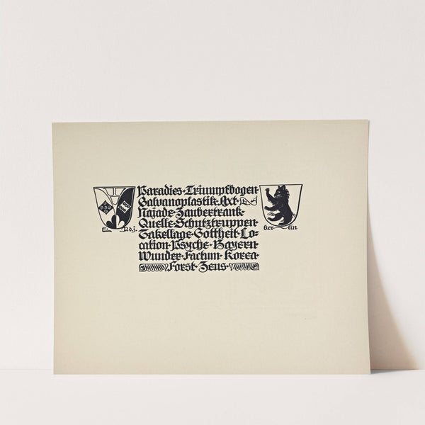 Beispiele kunstlerischer Schrift Pl.009 by Rudolf von Larisch