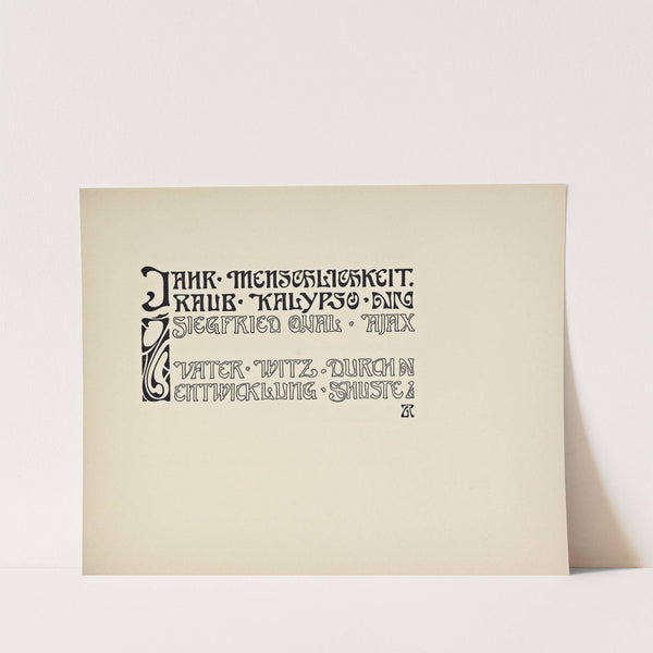 Beispiele kunstlerischer Schrift Pl.010 by Rudolf von Larisch