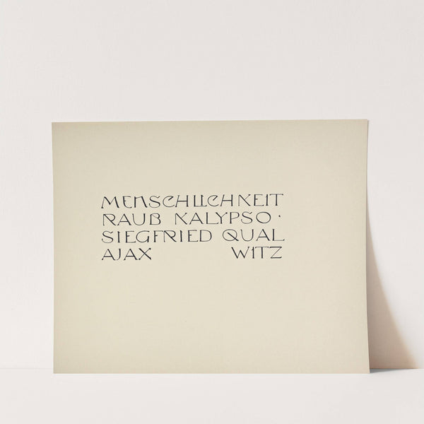 Beispiele kunstlerischer Schrift Pl.012 by Rudolf von Larisch