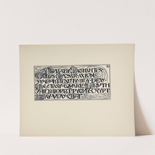 Beispiele kunstlerischer Schrift Pl.017 by Rudolf von Larisch