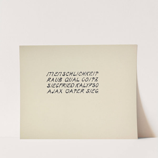 Beispiele kunstlerischer Schrift Pl.029 by Rudolf von Larisch