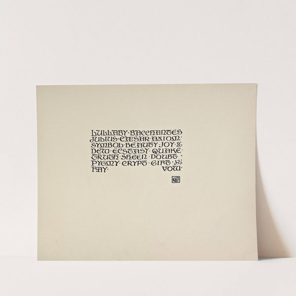 Beispiele kunstlerischer Schrift Pl.037 (1900) by Rudolf von Larisch