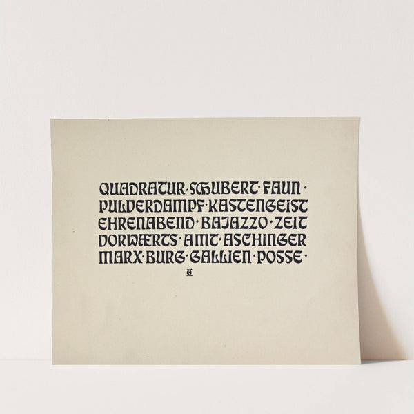 Beispiele kunstlerischer Schrift Pl.039 (1900) by Rudolf von Larisch