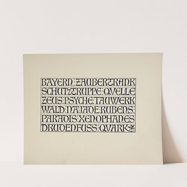 Beispiele kunstlerischer Schrift Pl.042 (1900) by Rudolf von Larisch