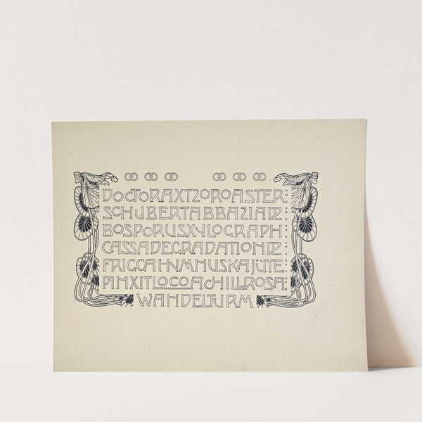 Beispiele kunstlerischer Schrift Pl.043 (1900) by Rudolf von Larisch