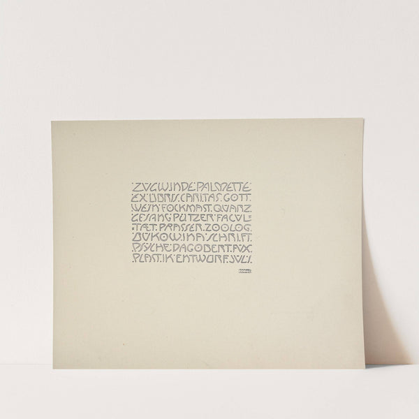 Beispiele kunstlerischer Schrift Pl.044 (1900) by Rudolf von Larisch