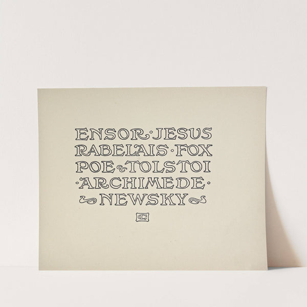 Beispiele kunstlerischer Schrift Pl.047 (1900) by Rudolf von Larisch