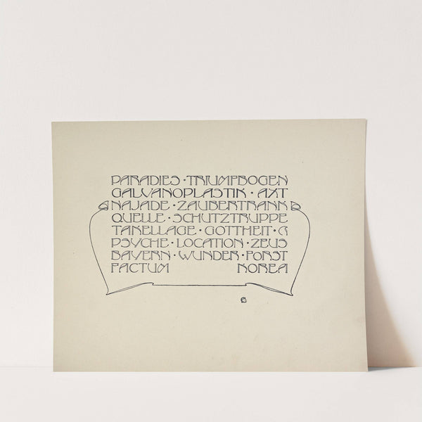 Beispiele kunstlerischer Schrift Pl.049 (1900) by Rudolf von Larisch