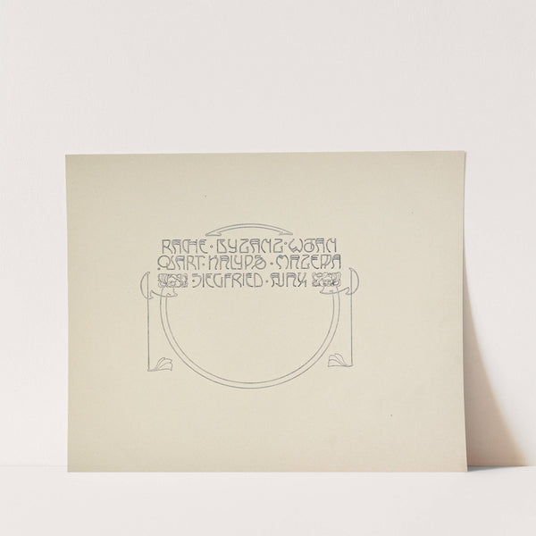 Beispiele kunstlerischer Schrift Pl.051 (1900) by Rudolf von Larisch