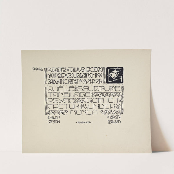 Beispiele kunstlerischer Schrift Pl.054 (1900) by Rudolf von Larisch