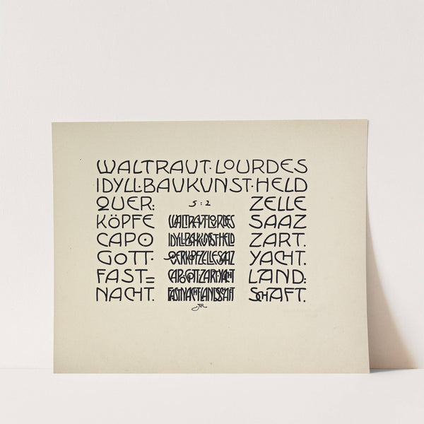 Beispiele kunstlerischer Schrift Pl.061 by Rudolf von Larisch