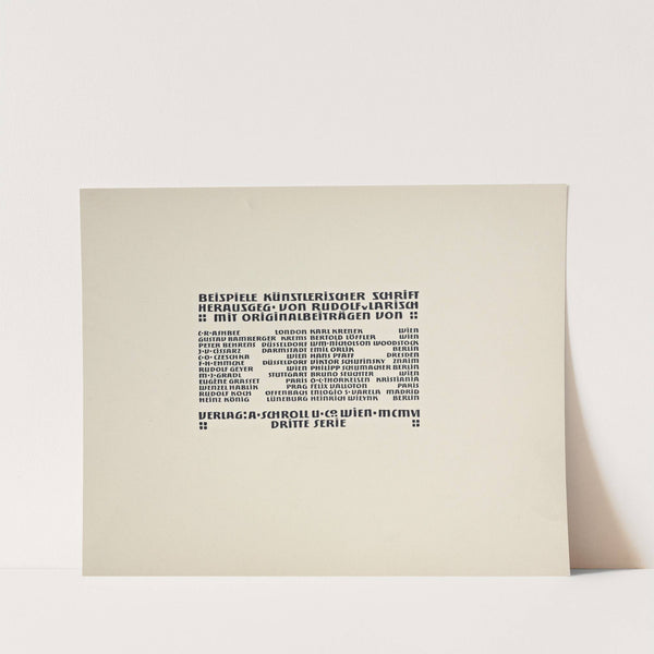 Beispiele kunstlerischer Schrift Pl.066 by Rudolf von Larisch