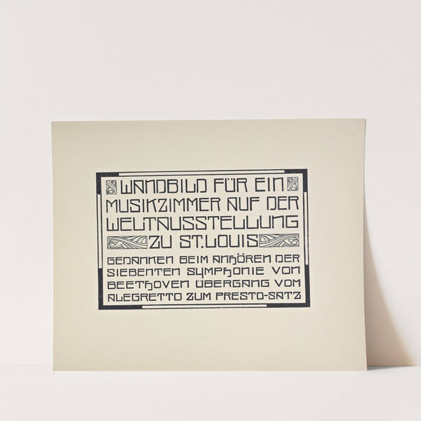 Beispiele kunstlerischer Schrift Pl.072 by Rudolf von Larisch