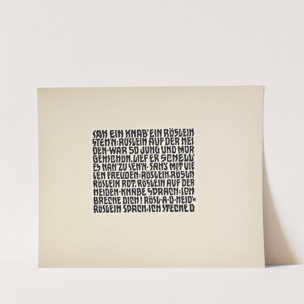 Beispiele kunstlerischer Schrift Pl.083 by Rudolf von Larisch