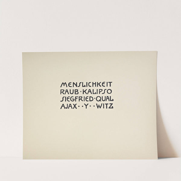 Beispiele kunstlerischer Schrift Pl.093 by Rudolf von Larisch