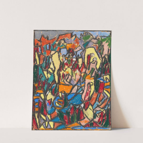 Belebte Landschaft (1925) by Adolf Hölzel