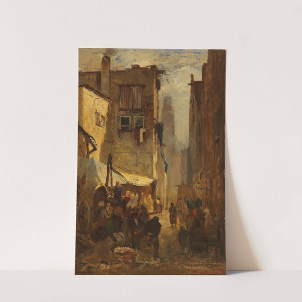 Belebter Stadtwinkel by Gustav Schönleber