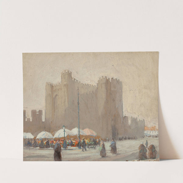 Belgian Flower Vendors, Gravensteen Castle, Gent, Belgium by Elizabeth Nourse