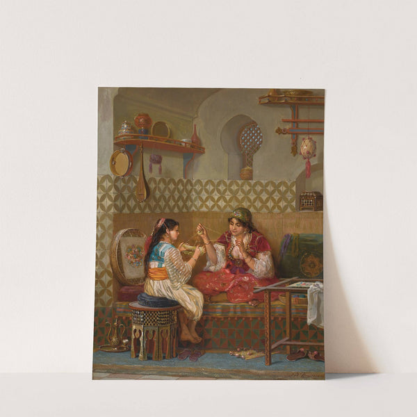 Belgian girls winding wool by Jan Baptist Huysmans