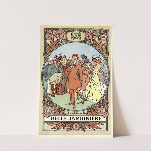 Belle jardinière – Il s’habille à la Belle jardinière (1909) by Charles-Emile Carlègle