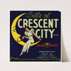 Belle of Crescent City Brand Fruit Label (1930-1950)