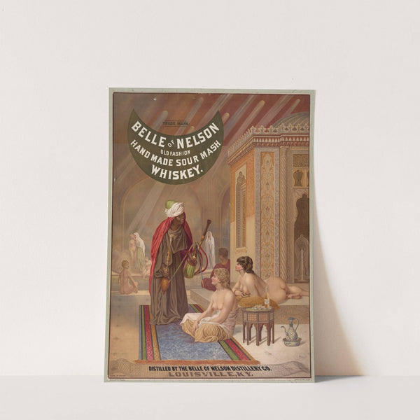 Belle of Nelson old fashion hand made sour mash whiskey (1882) by Wells & Hope Co.