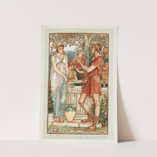 Bellerophon at the fountain by Walter Crane