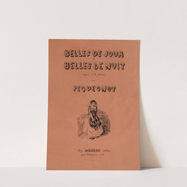 Belles de jour et Belles de nuit – couverture (1850) by Auguste Péquégnot