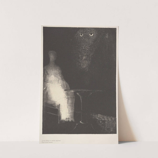 Below, I saw the vaporous contours of a human form by Odilon Redon