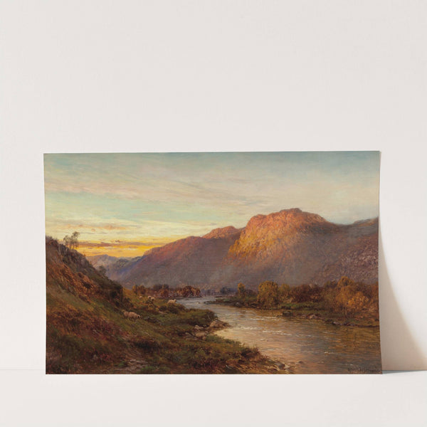 Below the Falls of Glenfinlas, Scotland by Alfred de Bréanski