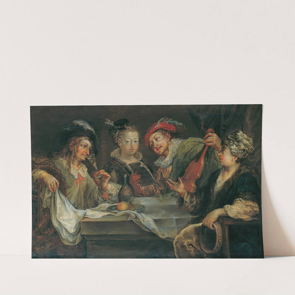 Belustigung nach dem Mahle by Johann Georg Platzer