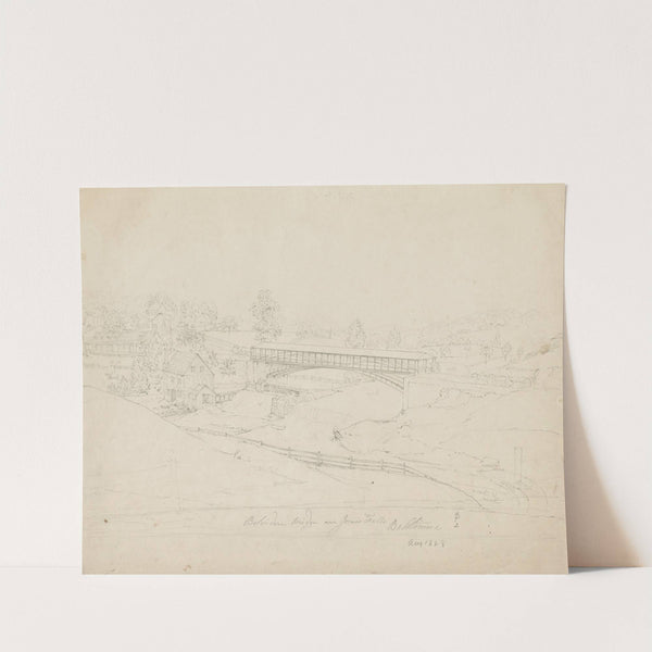 Belvidere Bridge over Jones's Falls, Baltimore by John Rubens Smith