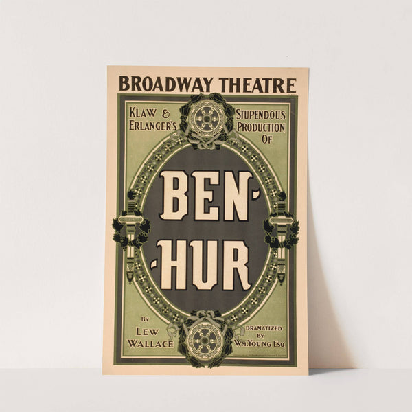 Ben-Hur by Lew Wallace (c1899) by Strobridge & Co. Lith.