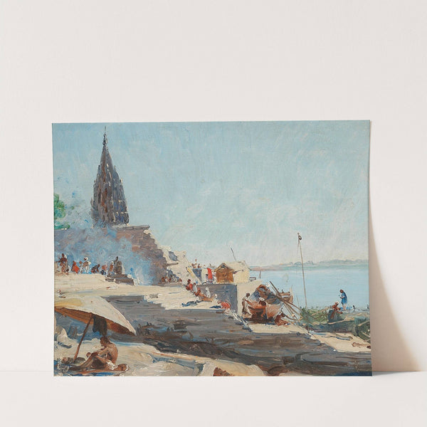 Benares on the Ganges, India’s spiritual capital by Jean Celestin Tancrede Bastet